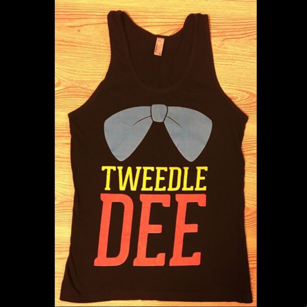 Disney Tweedle Dee Tank, Sz XS, American Apparel